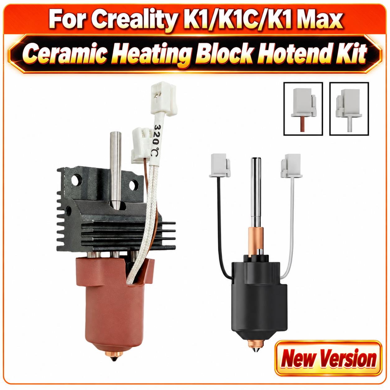 High Flow Ceramic Hotend - Hotend Kit with Ceramic Heating Block