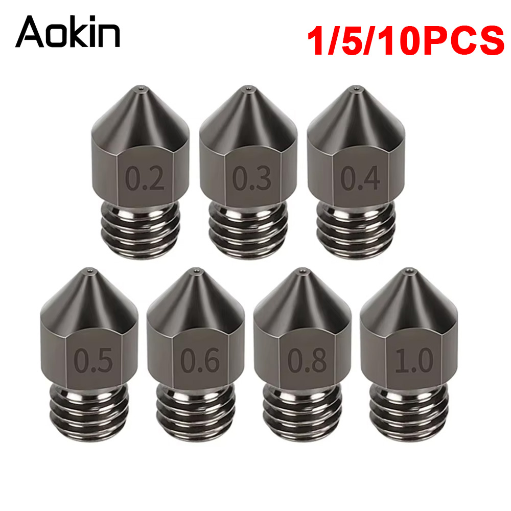 Hotend 0.4Mm - 1/5/10PCS MK8 Nozzle Upgrade Harden Steel