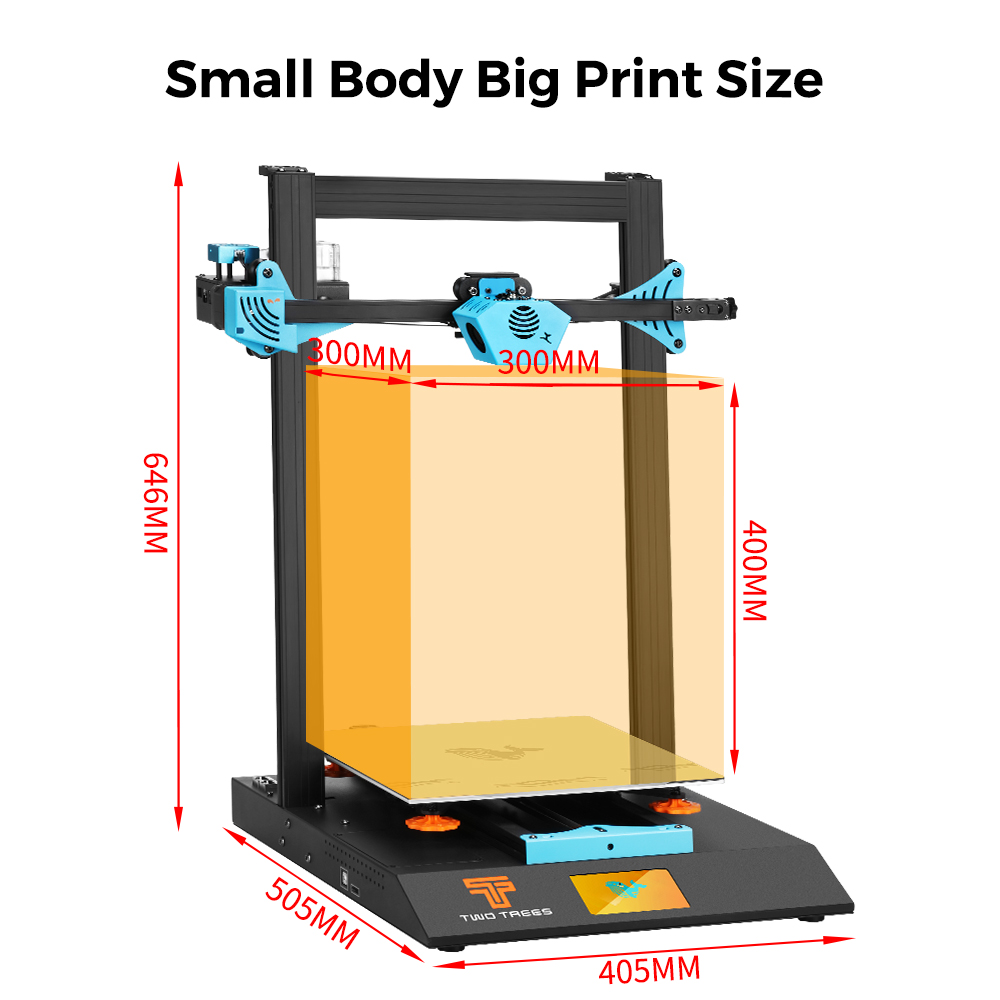 Twotrees Blu-5 Bluer Plus l3D  - огляд і ціна Corexy 3D Printer Kit