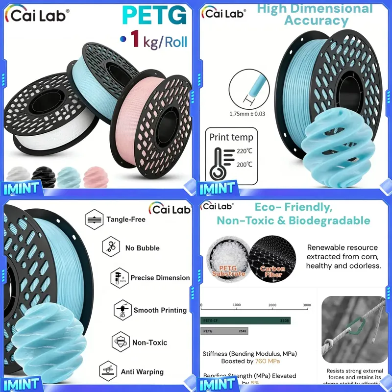 CaiLab PETG Filament 1KG,1.75m - огляд і ціна Fdm Printer