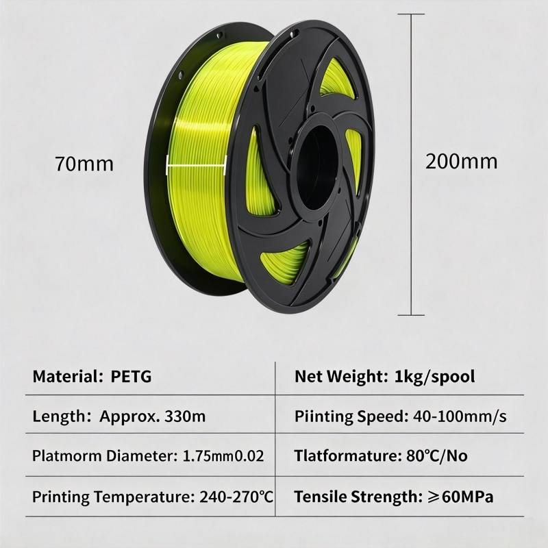 PETG 3D Printer Filament 1.75m - огляд і ціна Fdm Printer