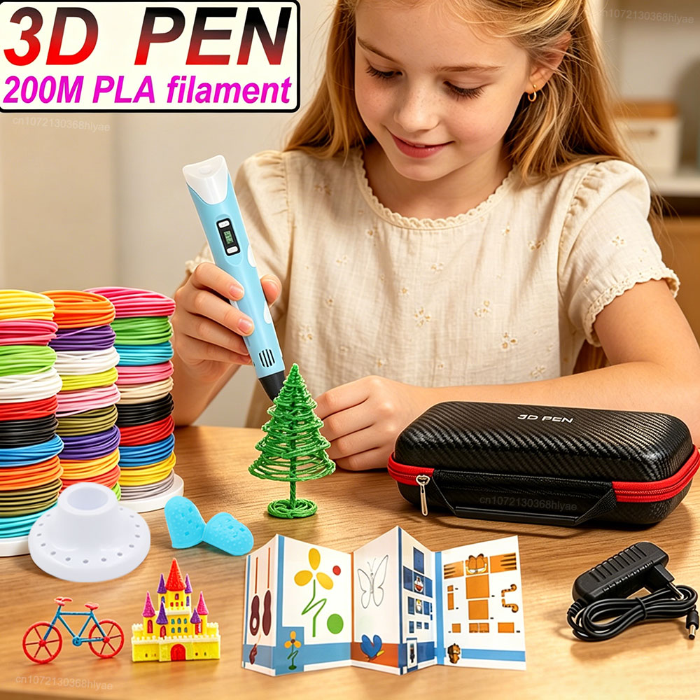 New Children's 3D Pen with LCD - огляд і ціна Pla Filament