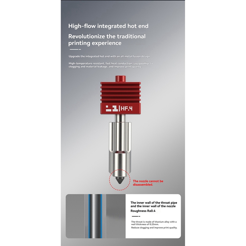 For H2D Hotend High Extruder A - огляд і ціна Hotend 0.4Mm