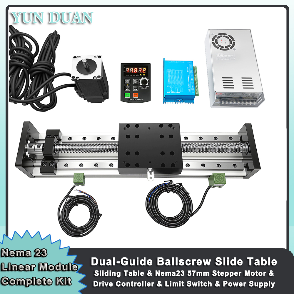 Nema 23 Linear Motor Drive Con - огляд і ціна Linear Rail Mgn12H Set