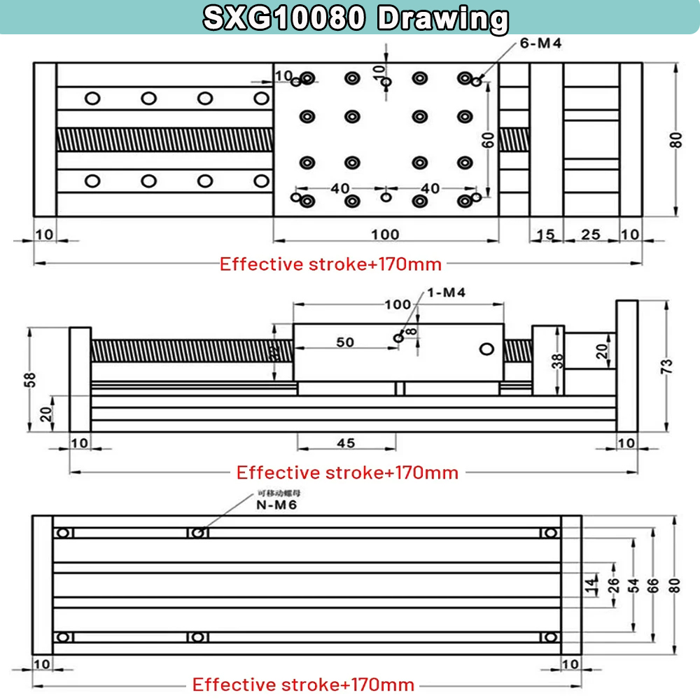 Nema 23 Linear Motor Drive Con - огляд і ціна Linear Rail Mgn12H Set